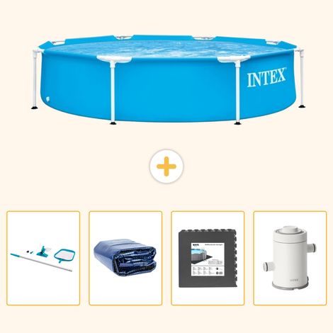 Intex Piscine Tubulaire Ronde - 244x51 cm - 5-pièces S43 (1/5)