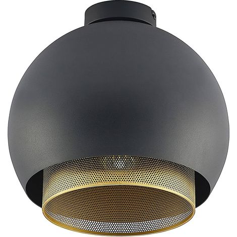 Lucande Lámpara de techo 'Sivaniel' en Negro Metal