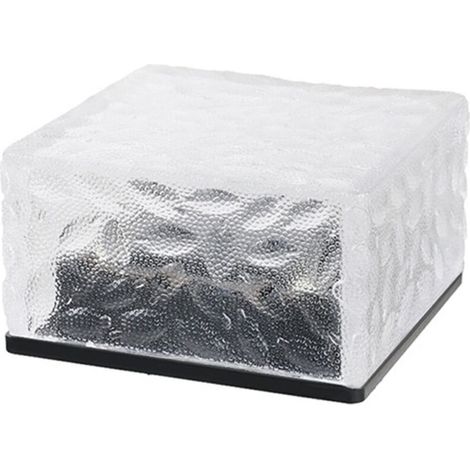Lampe de Paysage Extérieure étanche à Lumière Solaire en Forme de Brique de Glace avec Batterie (Lumière blanche) (1/5)