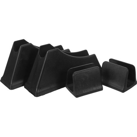 Stabilisateur Ergonomique pour Pieds de Chaise de Bureau Patins Antidérapants de Pied de Chaise Noir en Plastique Protection du Sol et Support Anti-basculement pour Salle (1/5)