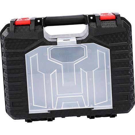 Boîte De Transport Pour Perceuse Électrique - 283 x 240 x 82 mm - Compatible 12 V et 16,8 V - Couvercle Transparent Avec Rangement Accessoires - 1 Pièce (1/5)