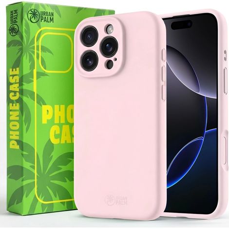 UrbanPalm iPhone 16 Pro Silikonhülle für MagSafe, Puderrosa (1/5)