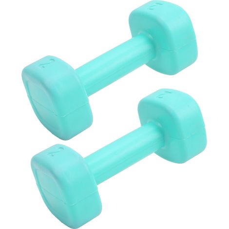 1 paire d'haltères de fitness pour femme, idéales pour les enfants, l'exercice à domicile et le yoga (vert gazon). (1/5)