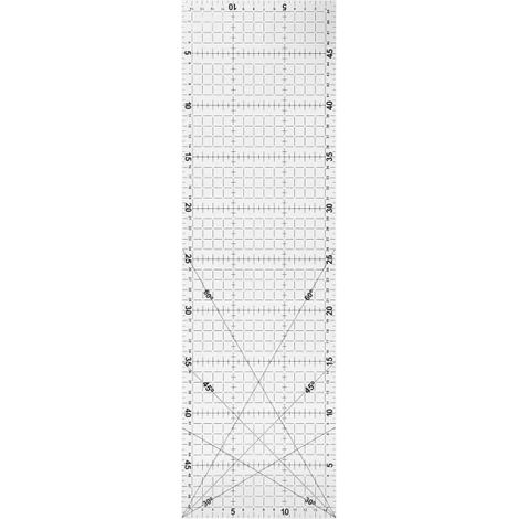 Règle de matelassage - ZJCHAO - 2 pièces - Plastique transparent - Outil de mesure - Durable et robuste-Ywey (1/5)