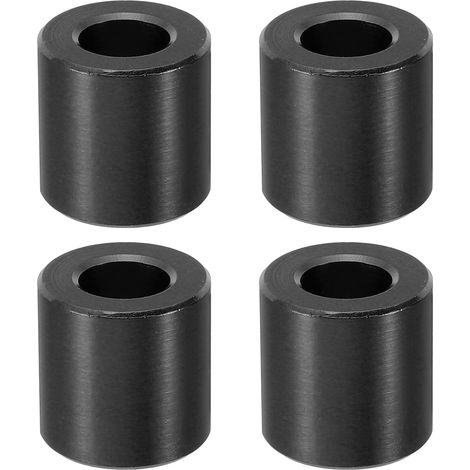 M10 Entretoise en Aluminium, Métal Entretoises Aluminium 10,5mm ID x 20mm OD x 20mm L Vis d'Espacement en Aluminium Ronde pour M10 Vis à Boulons, Noir (1/5)