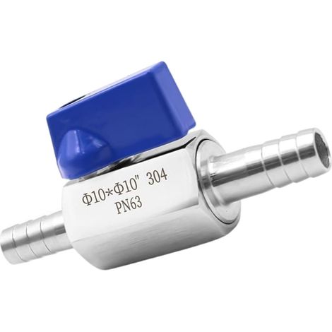 1 Robinet à boisseau sphérique Acier inoxydable 304 Raccord pagode 10 mm Pour eau huile gaz (1/5)