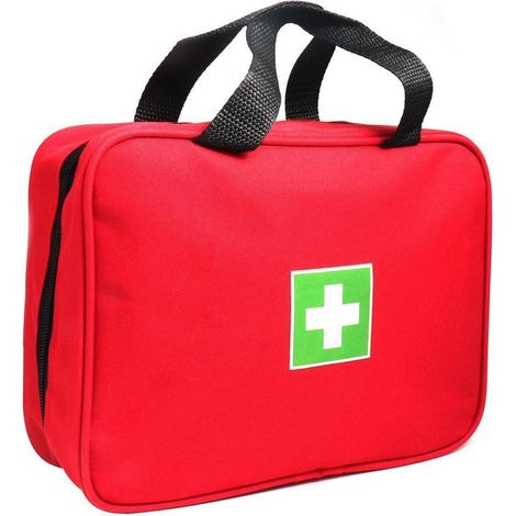 Trousse de premiers secours Rouge, vide, compacte, avec poches en filet, Nylon