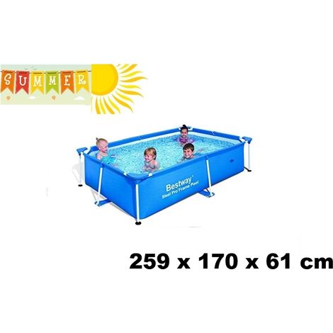 Piscina fuori terra rettangolare 259x170x61 BestWay - STEEL FRAME 259