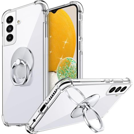 Custodia in silicone trasparente per SAMSUNG GALAXY A13 con anello (1/5)
