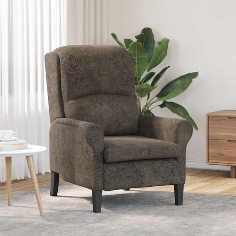 Sessel Dunkelgrau Kunstleder