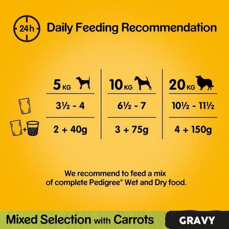 Pedigree Dog Pouches Mixed Varieties in Gravy 40x100g 266216