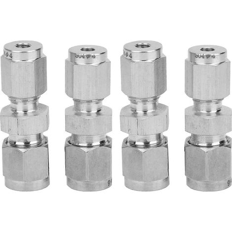 Stück Kompressionsrohrverschraubung Edelstahl Doppelklemmring-Konverteradapter (Ф4/Ф6 )