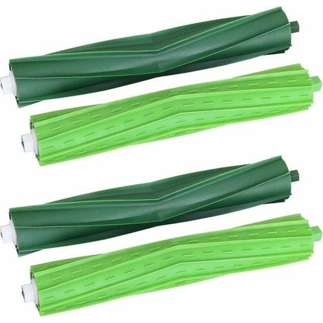 Brosses Multisurfaces en Caoutchouc pour iRobot Roomba i7 i7+ / i7 Plus i8 i8 Plus E5 E6 E7 Aspirateur Robot, Pièces de Rechange de Rouleau pour iRobot Roomba Série E & I Lilaris 2 Paires (1/5)