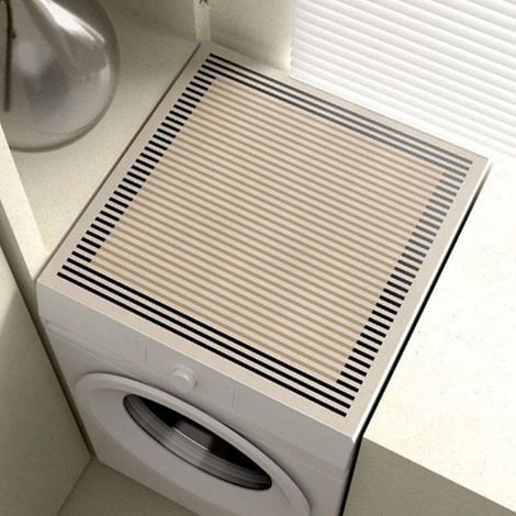 Housse Absorbante Anti-poussière Diatomée 50x50 cm - Pour Machine à Laver Réfrigérateur Micro-ondes Décoration Wabi-Sabi (1/5)