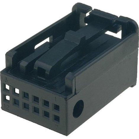 Boitier nu compatible avec fiche Fakra male 12pin noir