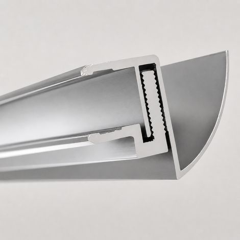 BuyLando Regenrinne für Vordach 250cm Silber 10,8-17,5mm