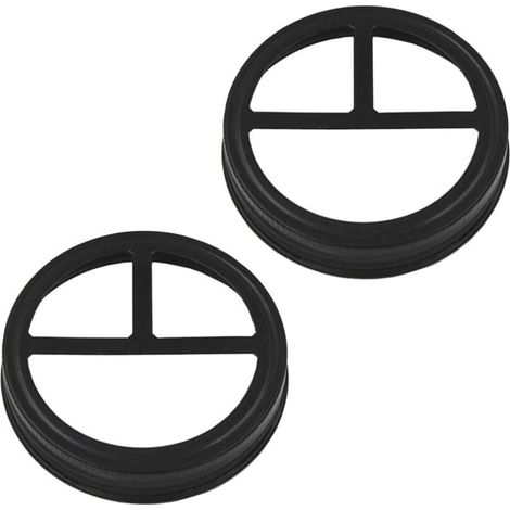 Tapa para portacepillos de dientes de 2 piezas - Acero inoxidable resistente a la corrosión, decoración robusta para encimera de baño - para boca ancha (1/4)