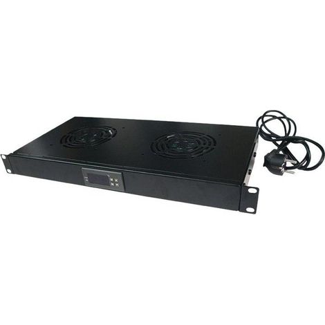 Logilink Ventilator Einheit Schwarz für 19 Zoll Rack