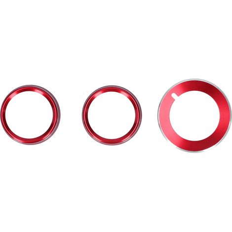 3 bagues de bouton de climatisation, garnitures de bouton de phare, décoration pour Ford Mustang 2015-2020 (1/5)