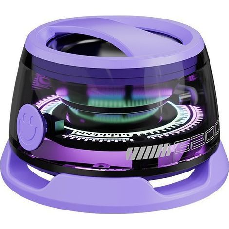 Mini enceinte magnétique G200 Bluetooth 5.3, batterie 500-800mAh, carte TF, éclairage, 3 coloris, usage voiture bureau maison extérieur (1/5)