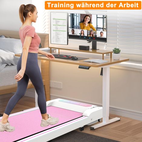 Tapis roulant pliant pour la maison et le bureau - Tapis de marche,tapis de course de bureau,Mini tapis de course moteur 2,5 HP jusqu’à 8 km/h-Chi