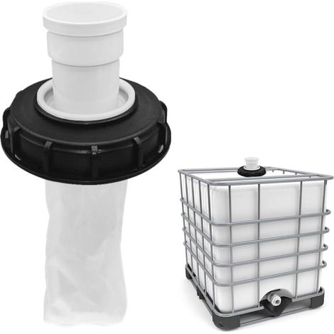 IBC Filter Cover IBC Tank Accessories 165mm Nylon Filter Cover with Mesh Filter Clay Barrel Top Cover for IBC Rainwater Tank/Straight Head MUMU