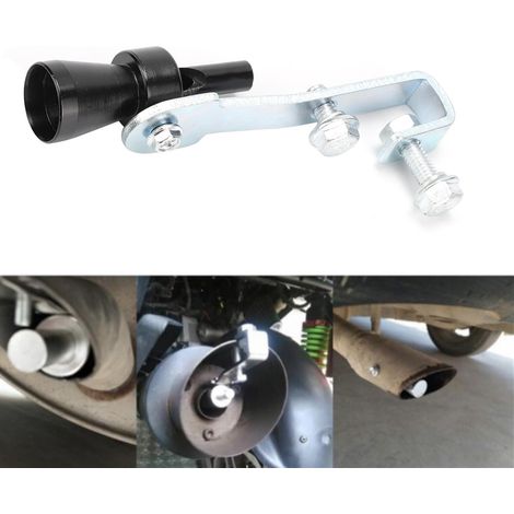 Auspuffpfeife/Endschalldämpfer aus schwarzem Aluminium als Zubehör für Auto- und Sportwagen-Tuning (1/5)