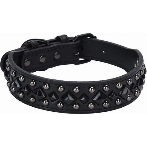 Collier pour chien en cuir ajustable, plusieurs tailles pour chiens de petite à grande taille, marron XL (1/4)
