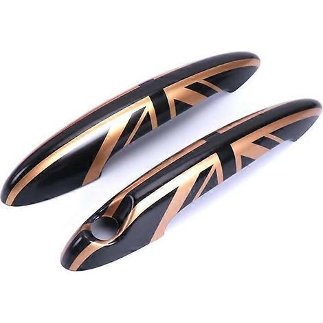 Lot de 2 enjoliveurs décoratifs pour poignées de porte intérieures de voiture MINI Cooper R50 R56 R60 (1/5)