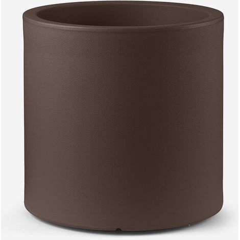 Vaso da esterno design cilindrico Loto cilindro 45 - Marrone (1/3)