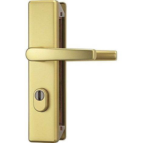 Abus KLZS714 F3 08421 Ferrure de protection pour porte Avec protection de barillet et poignee rectangulaire des 2 cotes, 08421