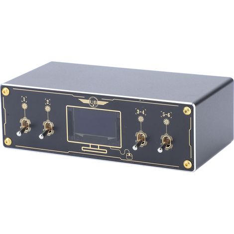 OLED-Leistungsmesser mit automatischer Abschaltfunktion, 6-Kanal-USB-Schalter, DC 5V 1-5A Typ C (1/5)