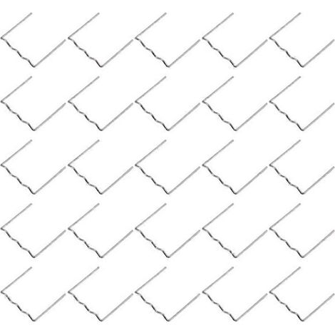1000 agrafes métalliques standard prédécoupées de 0,6 mm pour agrafeuse à chaud en plastique, réparation de pare-chocs de voiture, soudeuse Hine W (1/5)