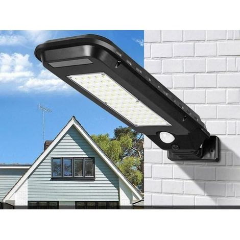Faro lampione stradale pannello solare fotovoltaico sensore 60 LED SMD TX9326