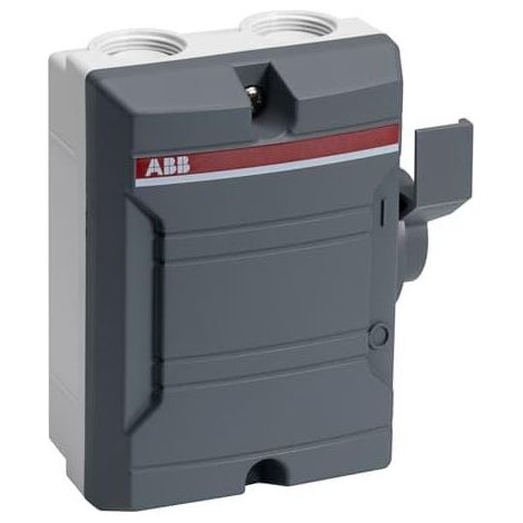 Interrupteur sectionneur de sécurité 25 A triphasé en boîtier IP65 BW325TPN 2CMA142403R1000
