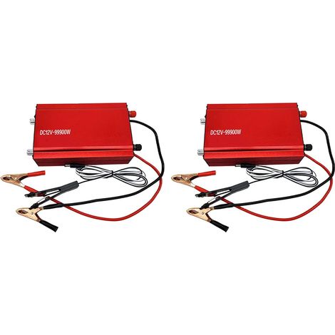 2X DC12V-99900W Double Tête D'Onduleur Variable Haute Puissance 12 V Multifonction Pratique Booster de Batterie Intelligent (1/5)