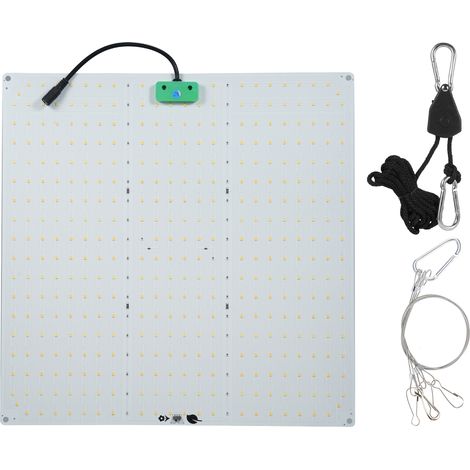 Lampada di coltivazione sospesa per piante da interno, 150W, spettro completo dimmerabile, pannello quantico per la coltivazione di ortaggi e fiori, lampada di coltivazione sospesa con doppio interrut (1/5)