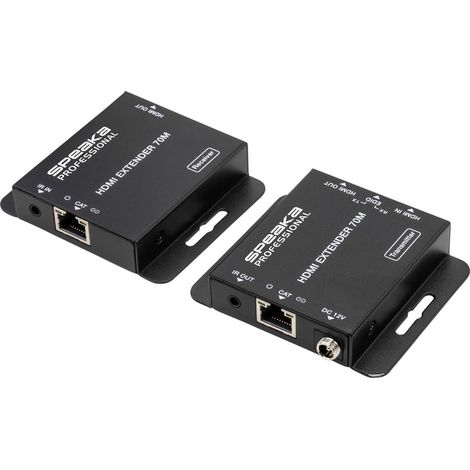 SpeaKa Professional SP-HDE-200 HDMI ™ HDMI Extender su cavo di rete RJ45 70 m