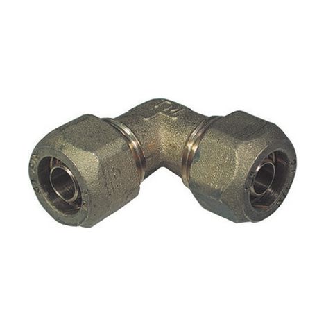 GOMITO A 90  ° DOPPIO PER TUBO COBRA-PEX- 18 x 18- TIEMM- pezzi 1