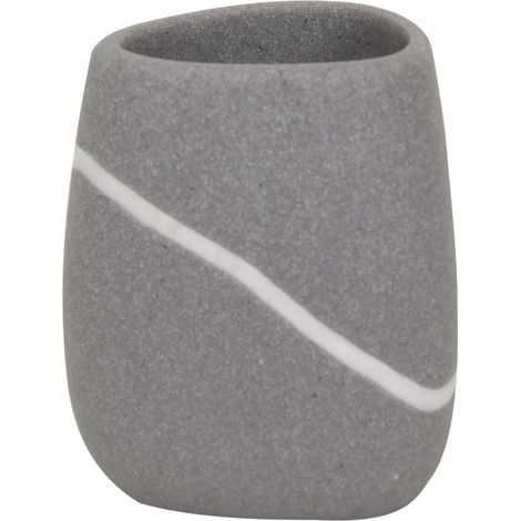 Gobelet Polyrésine Zen Gris