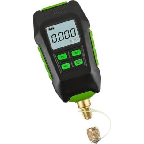 Applicable Vacuomètre Numérique, Manomètre HVAC, Testeur de Pression Rechargeable sans Fil, Indice IP54, Interface 1/16 Pouces 20UNF pour les Tests