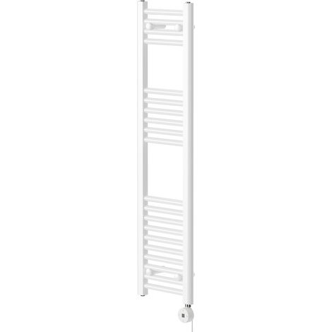 Wholesale Domestic Pizarro White 1200mm x 300mm Straight Digital Thermostatic Electric Heated Towel Rail (1/5)