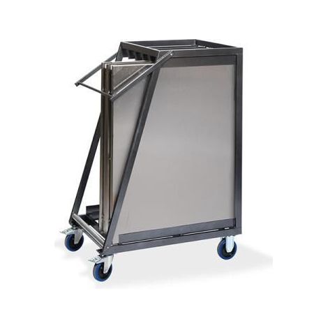 Chariot de Transport pour 5 Tables de Travail Pliantes en Inox - Veba