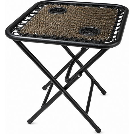 Aga Campingtisch MR53TB – Klapptisch 50x50x50 cm mit 2 Getränkehaltern – faltbar, stabil & wetterfest – kompakt für Camping & Reisen (1/4)