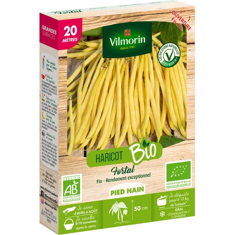 Haricot Fortal - 20 m - BIO Vilmorin (1/2)