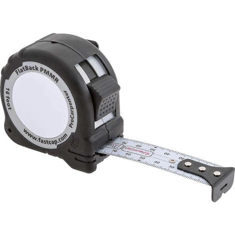Ruban à mesurer plat Fastcap Procarpenter 5 m, taille-crayon métrique/métrique inversé (1/4)