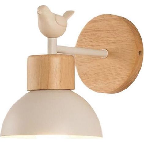 Nordische Wandleuchte aus Holz für Wohnzimmer, Schlafzimmer, Arbeitszimmer, Kinderzimmer, Flur, Nachttisch – Zuhause (1/5)