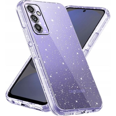Coque pour Samsung Galaxy S24 FE en silicone à paillettes brillantes + verre trempé (1/5)