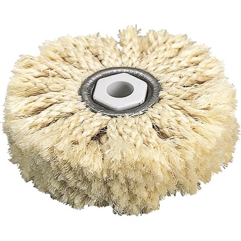 Spazzola in sisal per trapani Wolfcraft. Foro ø 10 mm. 2098000 (1/2)