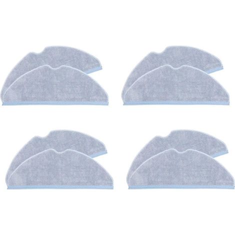 Lot de 8 chiffons de nettoyage pour aspirateur robot S7 S70 S75 S7max S7maxv T7s T7s Plus (1/3)